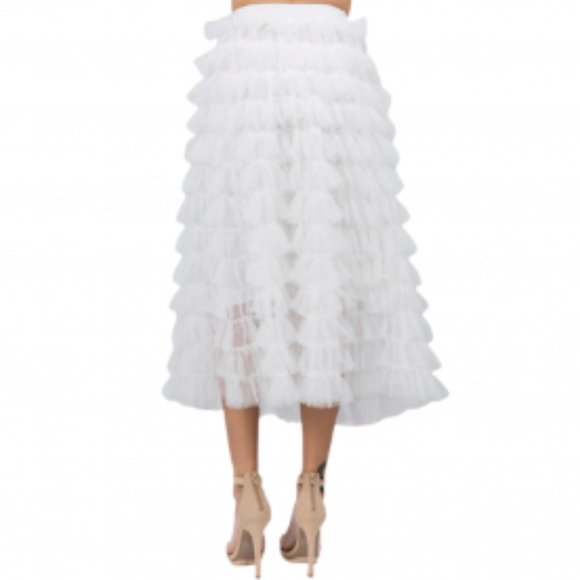CANCAN TULLE MIDI SKIRT - Picture 2 of 5